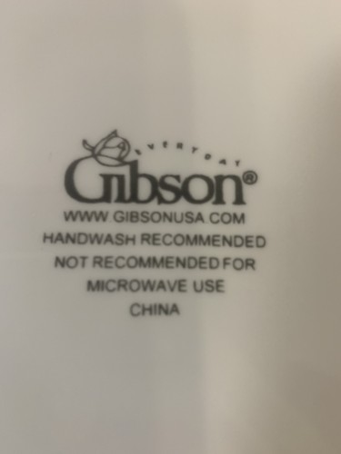 Sale Gibson Double Wedding Ring Gold Plated 8pc White China Round Side Plate 6in - Picture 3 of 3