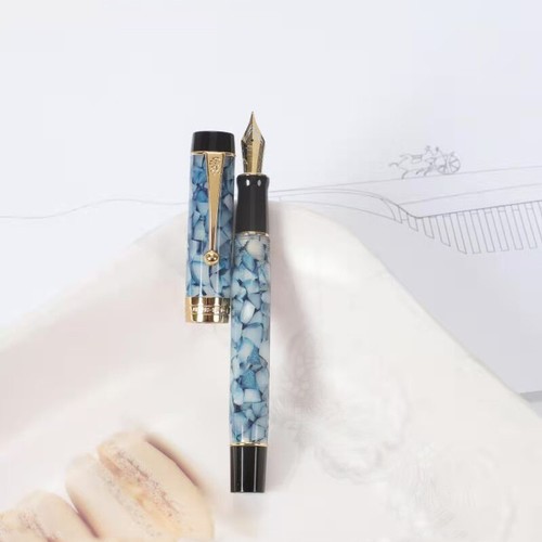1xJinhao 100 Centennial Acrylic Fountain Pen Fine 0.5mm Nib Converter Writing #s - Picture 18 of 30