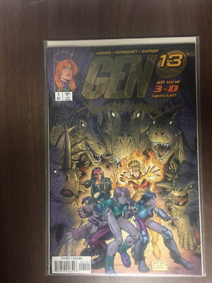 Gen 13 #1 3D Special Signed- Tom McWeeney-Image Comics-COA #157/750 NR Unopened