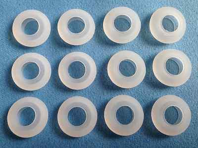 Cuscinetti Auricolari S M L Set 6 Auricolari Di Ricambio Per Motorola Elite Sliver HZ750 - Taglie S, M, L (2 Pezzi Ciascuna) Set 6 Auricolari Per Motorola HZ750 Taglie S M L Trasparenti - Foto 2