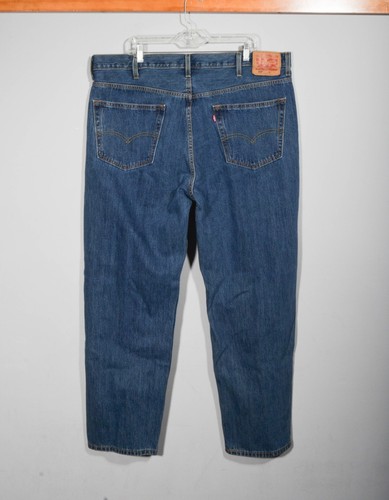 Jeans Levi's 01550-4886 Relaxed Mid Rise Stonewash Conico 550 Tg 44 X 32 - Foto 3 di 6
