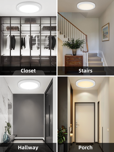 Plafoniera LED 360° con rilevatore di movimento lampada sensore lampada scale plafoniera - Foto 84 di 84