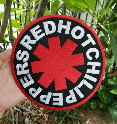 Parches grandes de costura bordados de hierro con logotipo de música rock banda Red Hot Chili Peppers - Imagen 1 de 7