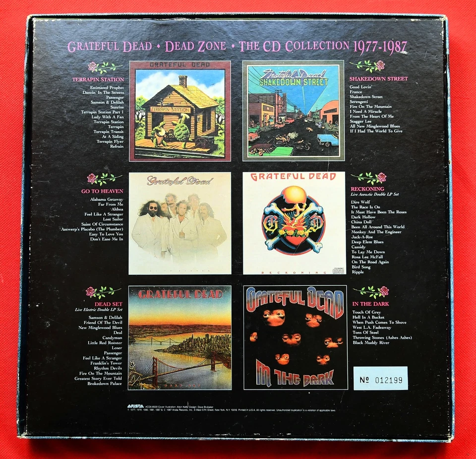 GRATEFUL DEAD - Dead Zone (The CD Collection 1977-1987) BOX SET LIMITED NUMBERED - Bild 2 von 4