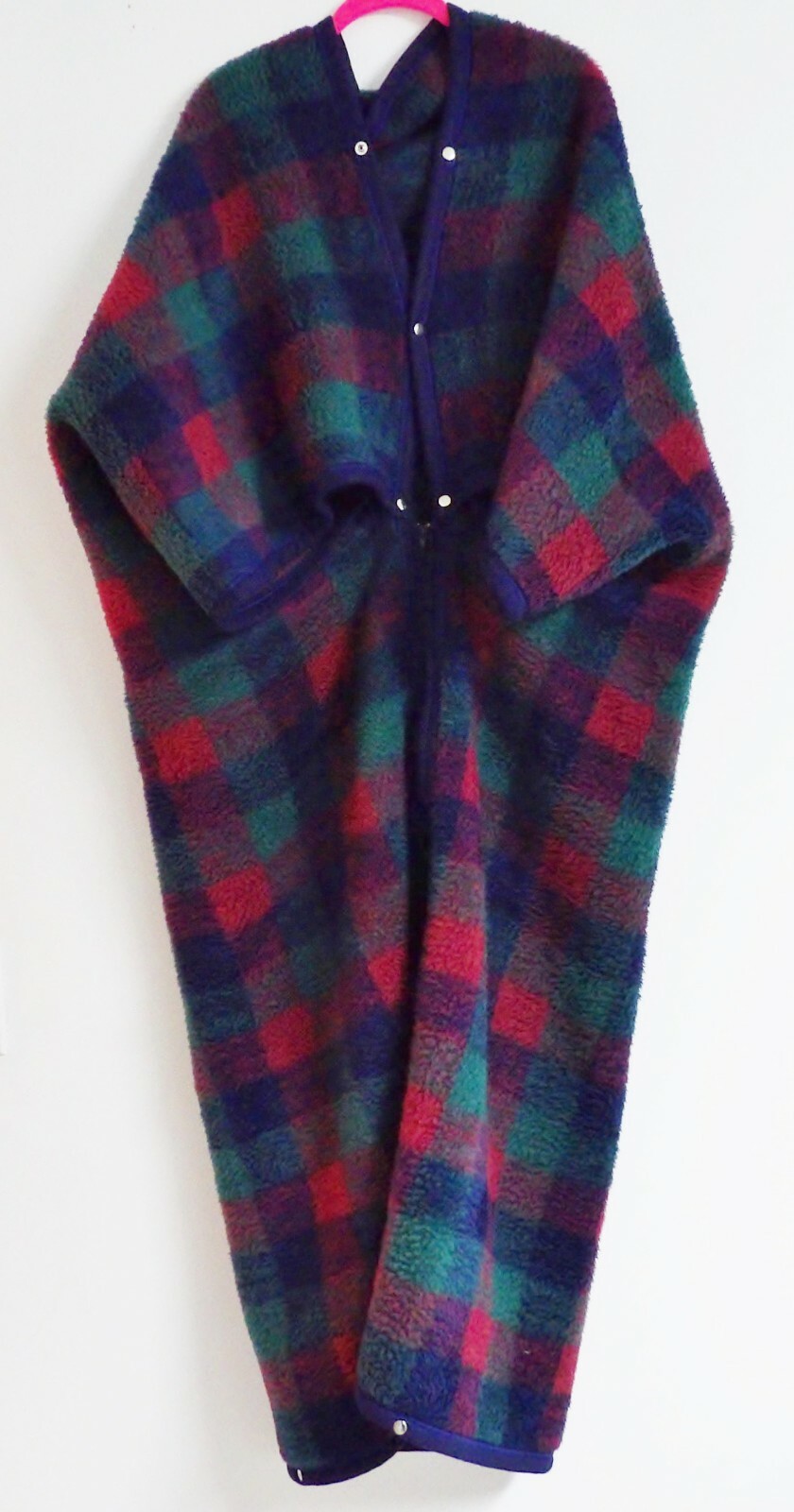Biederlack of America Cuddle Wrap Blanket Plaid Lindsay Check 55" x 67
