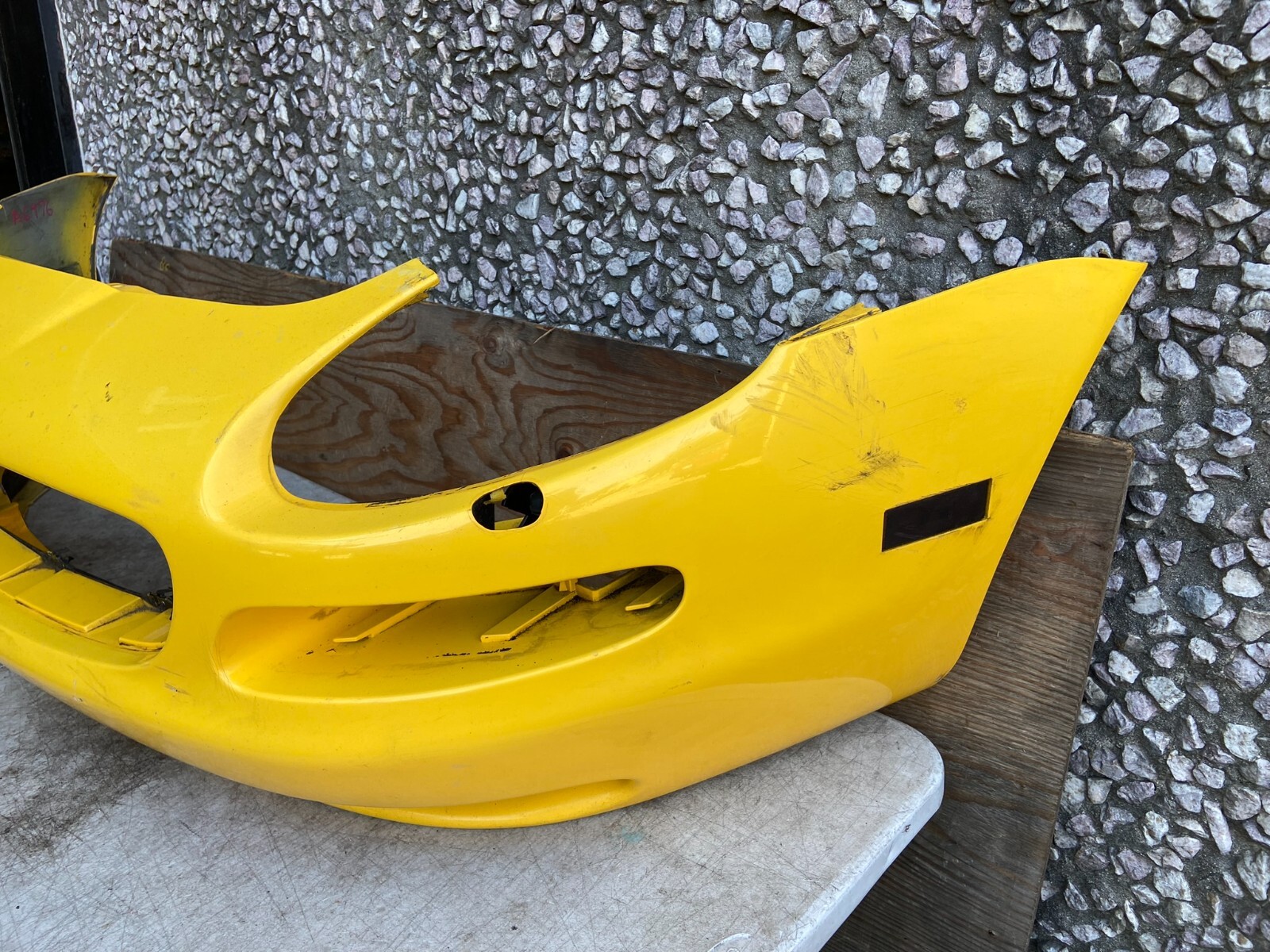 2002 to 2007 Maserati Spyder Front Bumper Cover Yellow OEM A6976 C
