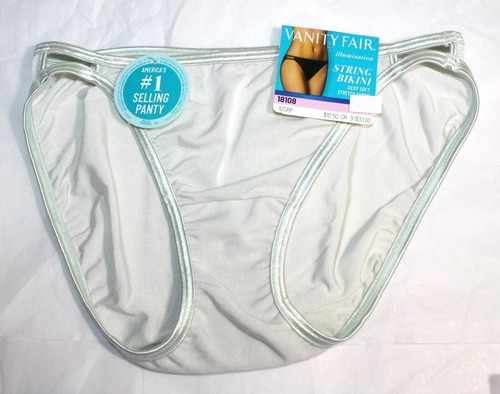 Neu mit Etikett 3er-Set Vanity Fair Illumination String-Bikini 18108 grün gestreift flieder M - Bild 3 von 5