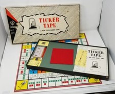 Ticker Tape Vintage Board Game 1963 Chicago Stock Market Game Cadaco Vintage