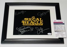 THREE'S COMPANY CAST SIGNED 8X10 PHOTO (FRAMED & MATTED) - JSA! - 4 AUTOGRAPHS!