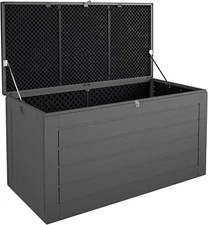 Cosco Outdoor Living 88180BGY1E Cosco Outdoor Patio Storage, Extra Large, 180 Ga