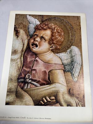 Angel from Pieta, Plate 101, Crivelli, The John G Johnson Collection Of Phil..
