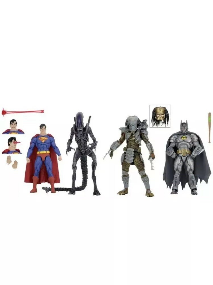 NECA SDCC 2019 läderlappen mot Prödator Superman mot Alien (2pK - bunt) PRESALE NECA SDCC 2019 läderlappen mot Prödator Superman mot Alien (2pK - bunt) PRESALE
