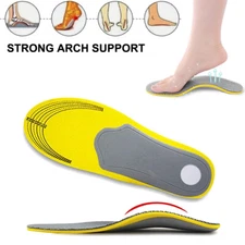 1/2Pair Orthotic Premium Shoe Insoles Arch Support Insert High Pad For Women Men