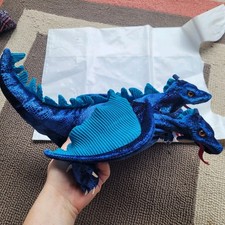 Folkmanis Blue Three-Headed Dragon Hand Puppet