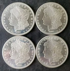 Lot of Four SMI 1oz Silver Morgan Rounds