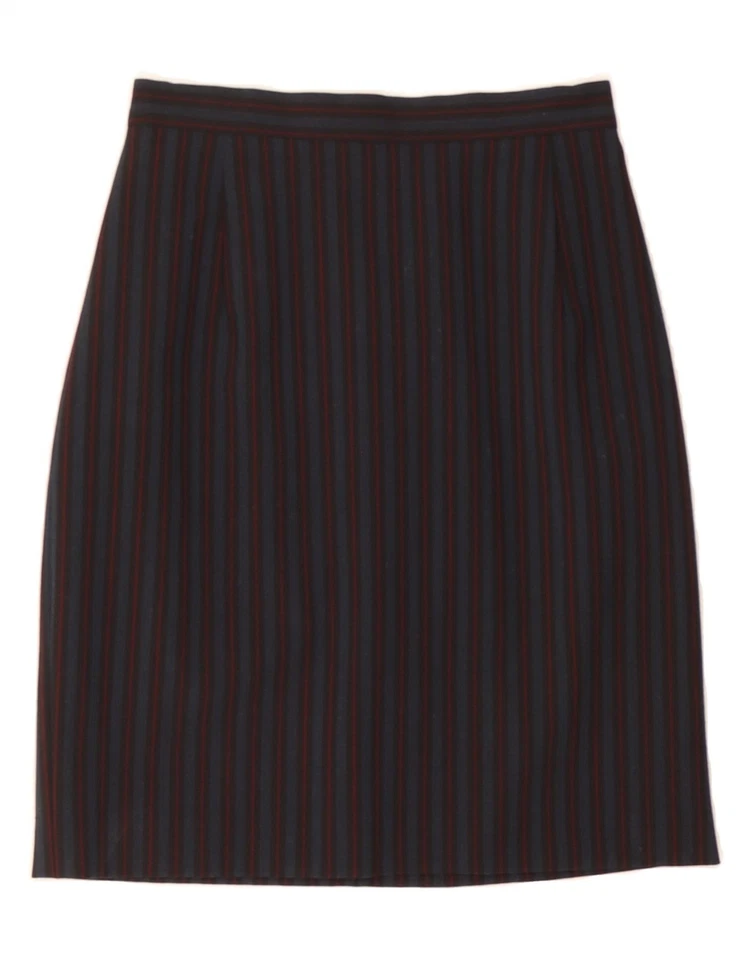 Juego de falda de 2 piezas CACHAREL para mujer de 4 botones IT 36 XS W24 lana a rayas azul DE43 Foto 4 de 4