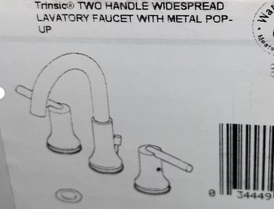 Delta Trinsic 3559-CZMPU-DST Widespread Bathroom Sink Faucet Champagne Bronze