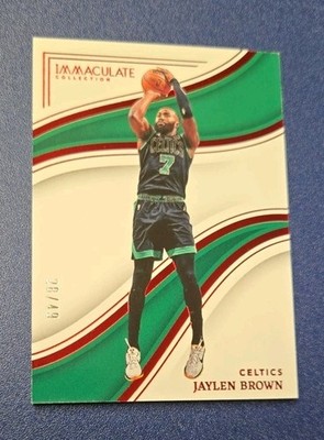 2019-20 Panini Immaculate Collection - Jaylen Brown #67 Red /49