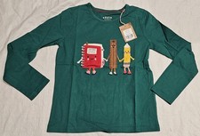Mini Boden Applique School Shirt Pencil Green NWT New 9-10