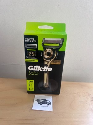 Gillette Labs Peeling Bar Herren Rasierer Magnetständer - Champion Gold Edition