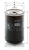 Mann-Filter W936/5 ÖLfilter FüR Chevrolet Opel