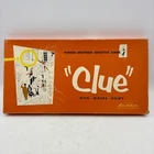 VINTAGE Clue COMPLETE Parker Brothers 1956 Classic Detective Board Game Cluedo