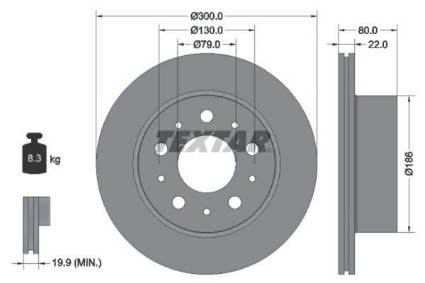2X Bremsscheibe Hinterachse FüR CitroËN Fiat Opel Peugeot Jumper Ii Kasten-image