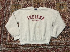 Vintage 90s Y2K Indiana University Hoosiers Alumni Sweatshirt MV Sport Medium