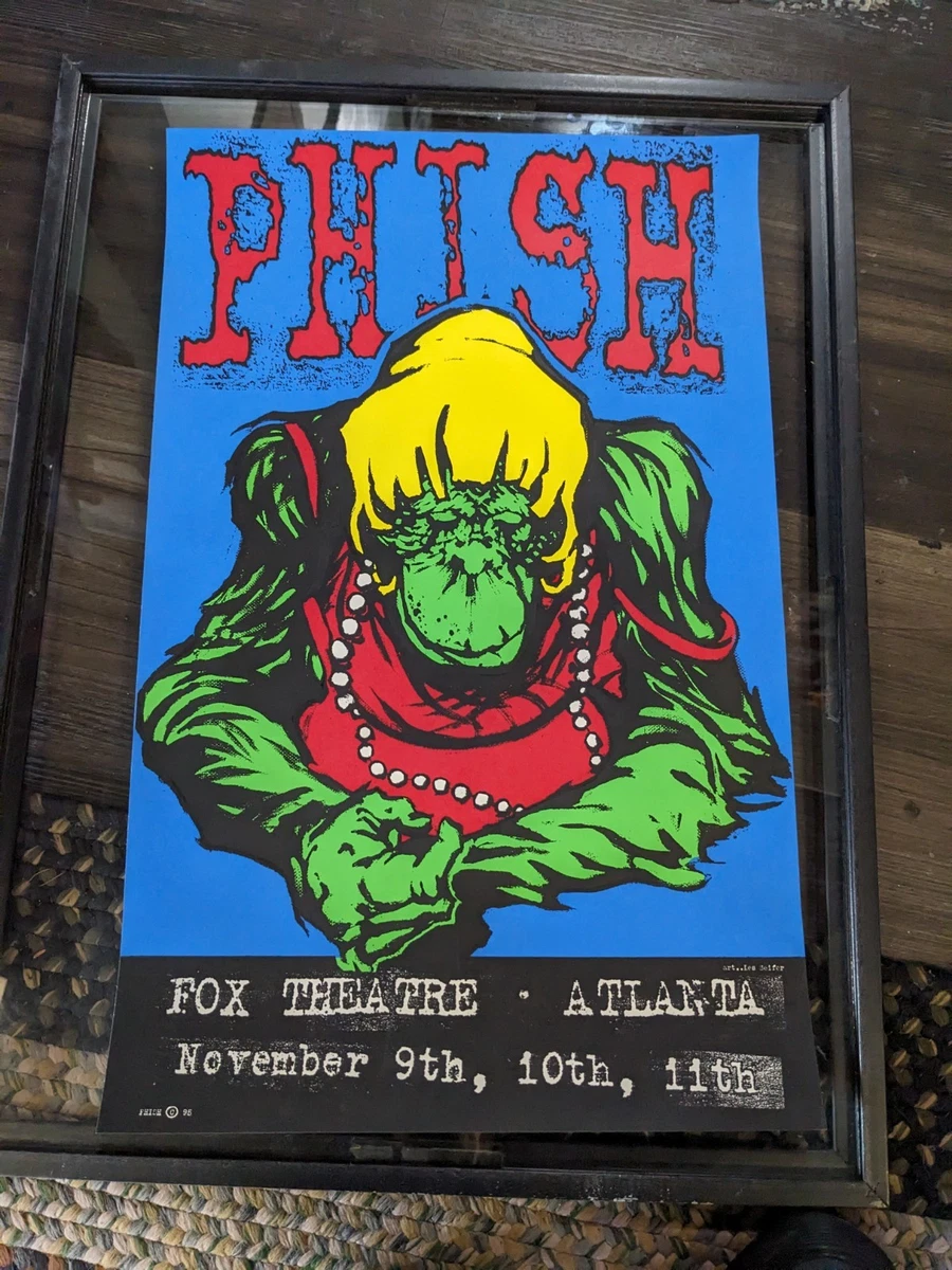 Vintage Phish Print Poster Fox Theatre Atlanta 11/9-11/1995