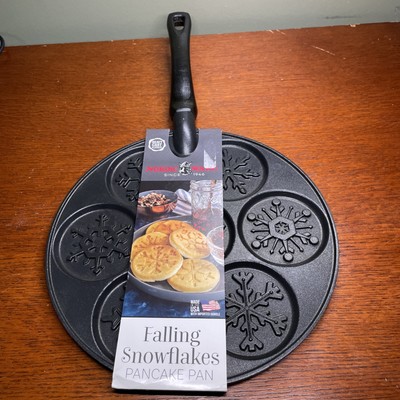 NORDIC WARE Falling Snowflake PANCAKE PAN Nonstick Cast Aluminum  NWT!
