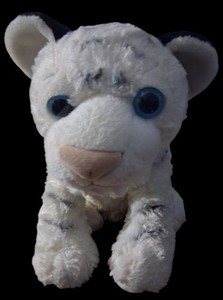Wild Republic Baby White Plush Tiger 12"
