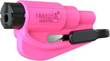 resqme Pink Car Escape Tool Seatbelt Cutter