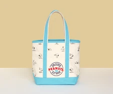 Peanuts Beagle Snoopy tote Bag SKY Blue(100% official Authentic item)