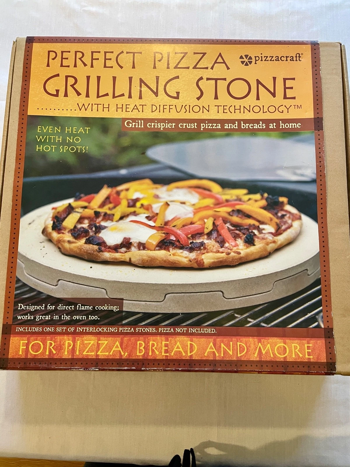 Pizzacraft Perfect Pizza Grilling Stone 14" Heat Diffusion Technology 2 Stones
Opens in a new window