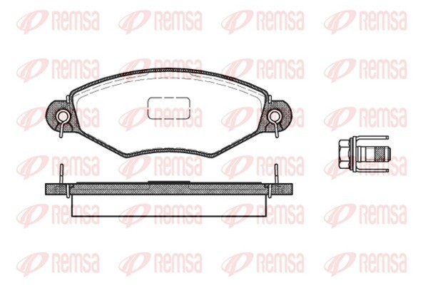 Remsa Bremsbelagsatz Scheibenbremse 0643.10 FüR 7B N3 Peugeot 206 2A 306 N5 7A-image