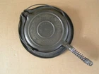 WAGNER WARE Sidney O No 8 Pat Feb 22 1910 Cast Iron Waffle Maker With Base