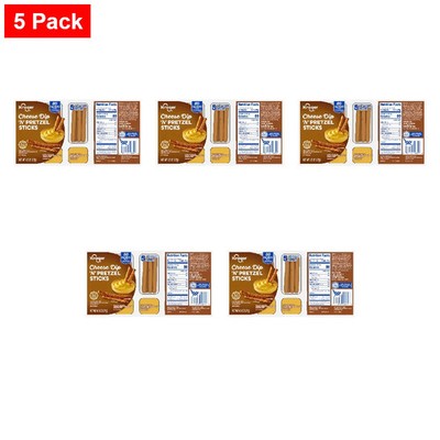 KG Cheese Dip N Pretzel Sticks 4.5 oz - 5 Pack