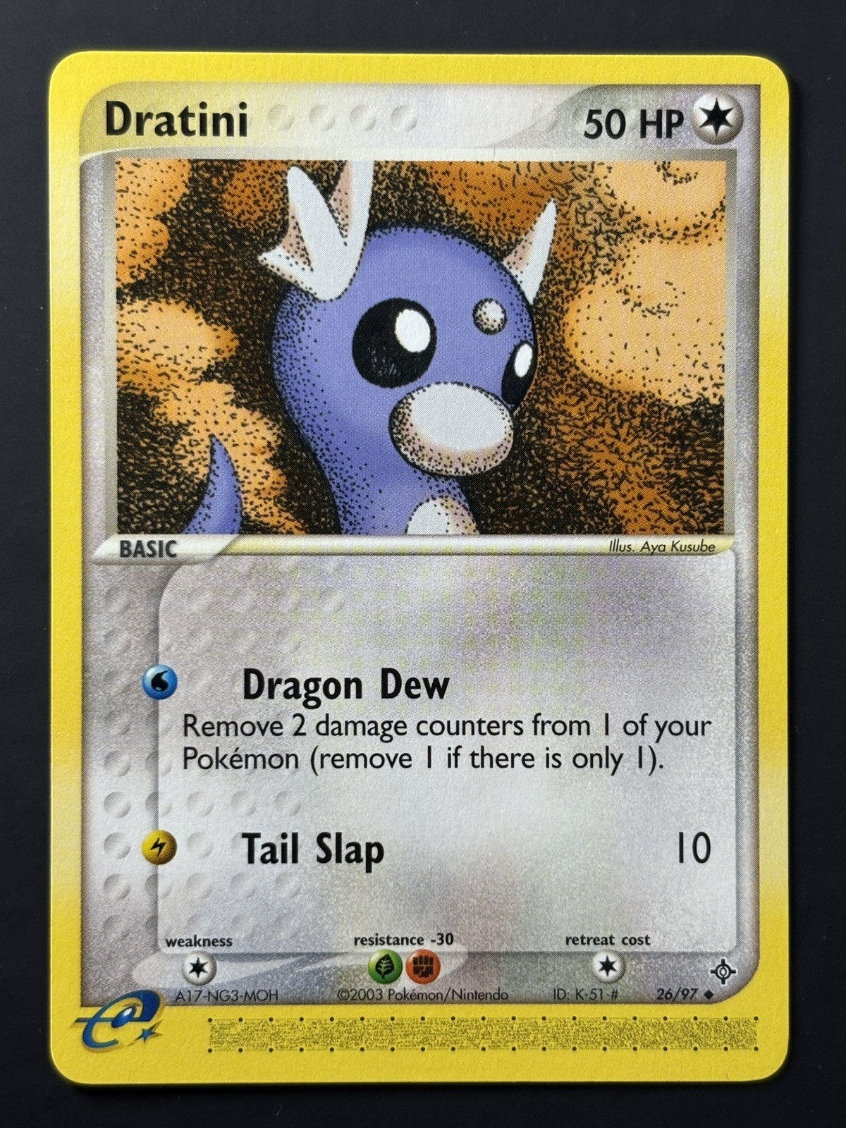 Pokemon TCG Dratini Card 26/97 Regular E Reader Dragon NM