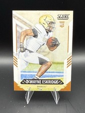 D'Wayne Eskridge 2021 Score Rookie Card #393 Western Michigan Broncos. rookie card picture