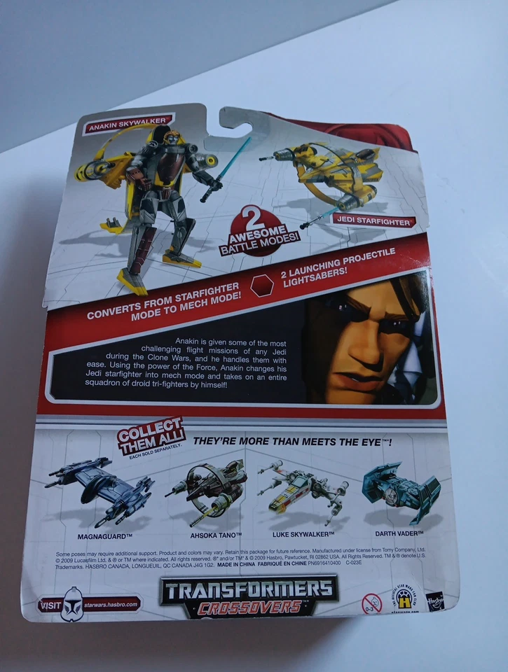 Transformers Crossovers STAR WARS Anakin Skywalker To Jedi Starfighter 2009 NEW  - Image 3 of 4