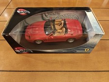 100% Hot Wheels Ferrari 550 Barchetta Pininfarina Diecast Red 1:18 Scale  NIB