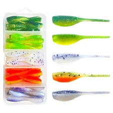 50pcs Crappie Jigs Lure Set - 2in Crappie Bait Jig Heads Hooks Fishing Lures