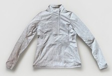 Kyodan Outdoor Women's Athletic Jacket Size P Small Light Gray 1/4 Zip