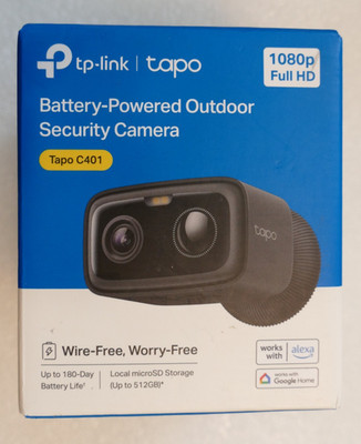 Tapo C401 2MP Security Camera Outdoor Wireless,Color Night Black