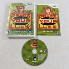 Press Your Luck 2010 Edition (Nintendo Wii, 2009) CIB Complete W/ Manual TESTED