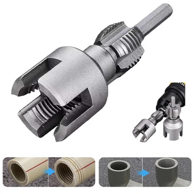 Plastic pipe 1/2" + 3/4" cordless drill threader Kit