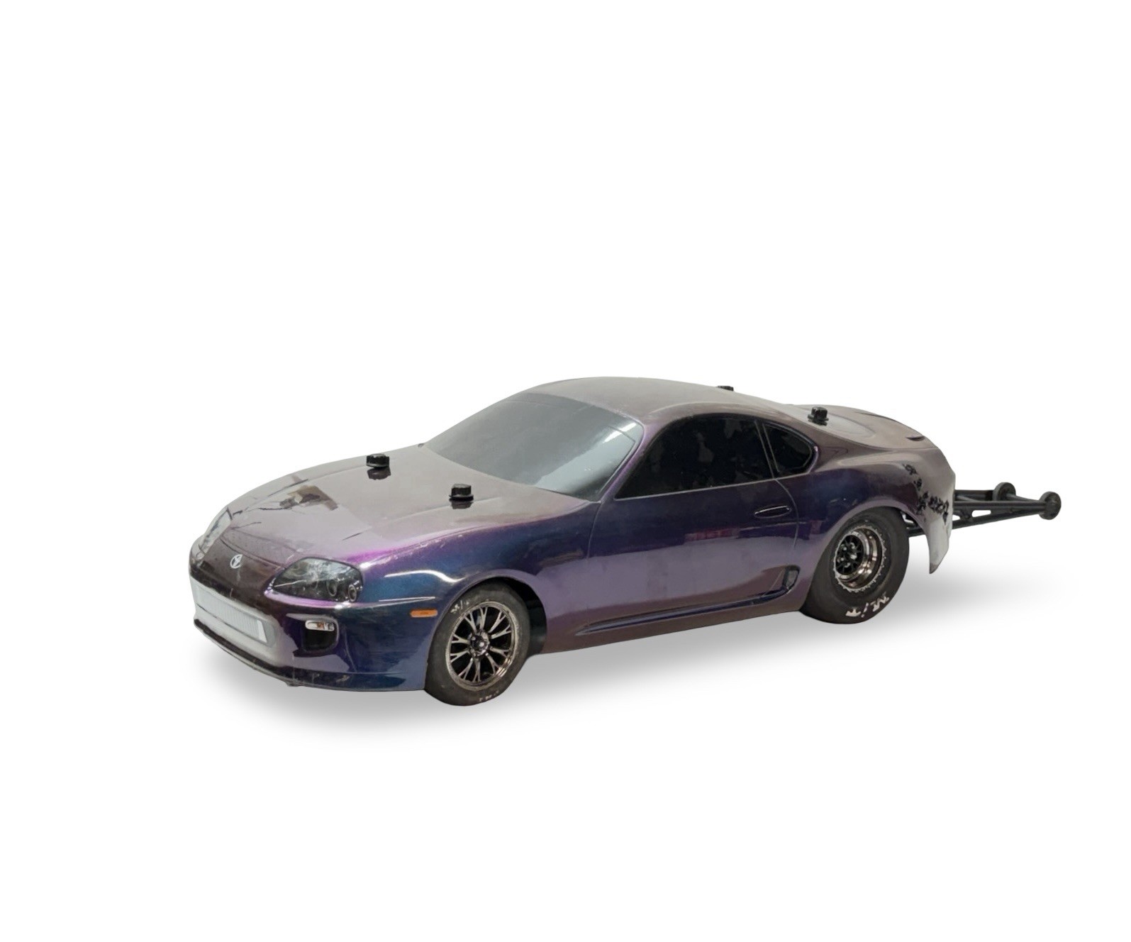 Traxxas Drag Slash 272R Gearbox Toyota Supra 1/10 Roller Chassis Rc Racing Car