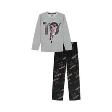 Boys MESSI Long Sleeve Top Pants Pajama Set Size XS 4/5 NWT