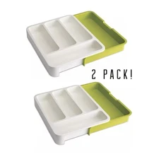 Utensil Drawer Cutlery Silverware Organizer Expandable Kitchen Set Of 2