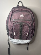 Adidas Prime 5 Maroon Grey Backpack Unisex Pre Owned